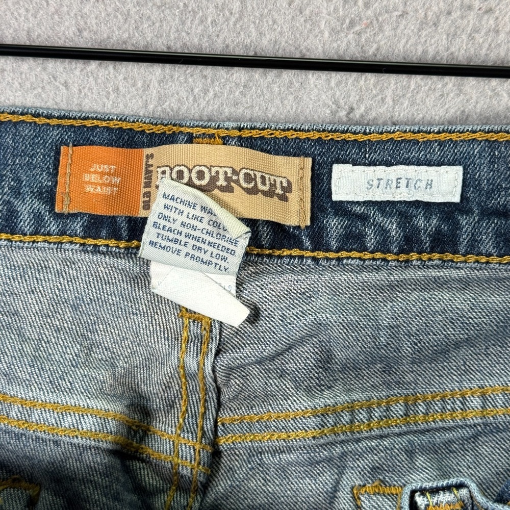 Vintage Old Navy Bootcut Jeans Womens 10 Regular Blue Lightwash Just Below Waist - Picture 10 of 14